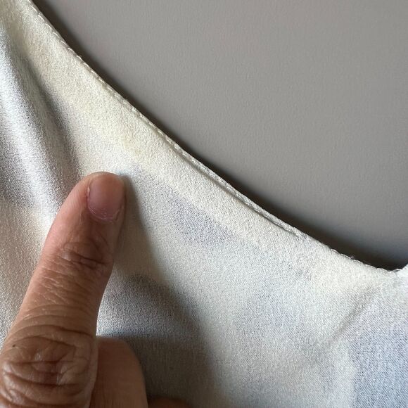 Revolve Super Down Slip Dress Women White Black Small Animal Print V Neck Lined - Picture 16 of 16